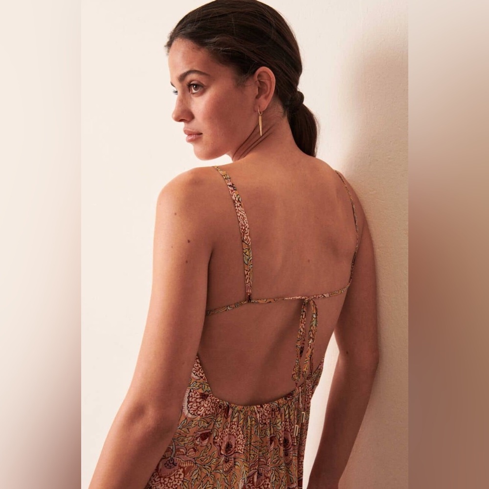 ba&sh ~ VALENTINE DRESS OCRE - Picture 6 of 9